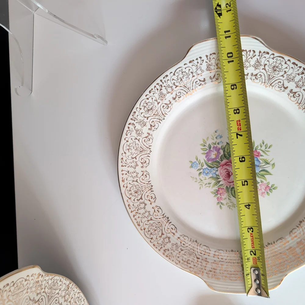 Limoges Triumph Rosalie Plates with Warranted 22K Gold Trim